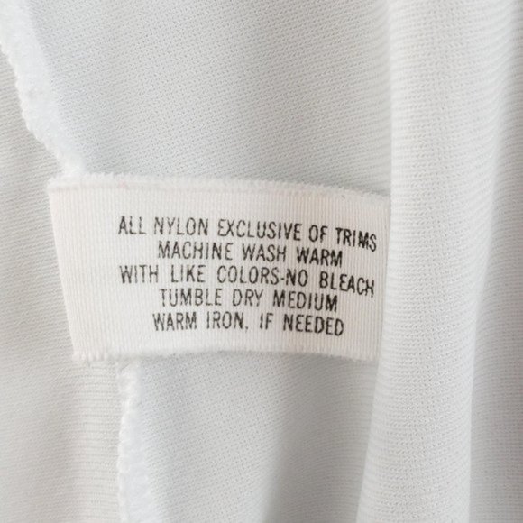 Vintage 50s M Boho Lace Button Down Pajama Top - Picture 8 of 9